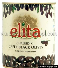 Маслины Elita Сhalkidiki с косточкой Маслины Elita Сhalkidiki с косточкой