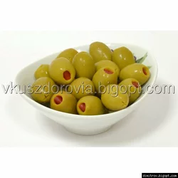 Оливки с сладким красным перцем Оливки с сладким красным перцем