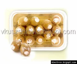 Греческие оливки с сыром Фета Греческие оливки с сыром Фета