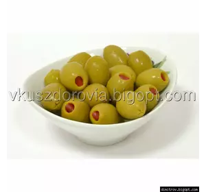 Оливки с сладким красным перцем